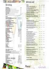 Pricelists of Palette Restaurant