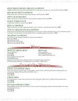 Pricelists of Pane's Restaurant - New York