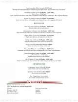Pricelists of Pane's Restaurant - New York
