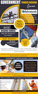 Government Funded Rigging Course Advanced Training & Construction Courses 11a Sandmere Rd, (cnr Brownlee St) 