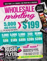 Rush Flyer Printing, Woodside