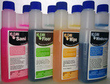 Commercial and industrial concentrated cleaning products each pack makes 20-40Lt of ready to use cleaning solution