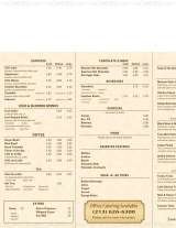 Pricelists of Cafe de Camacho