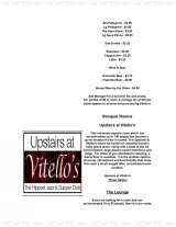 Pricelists of Vitello's Italian Restaurant