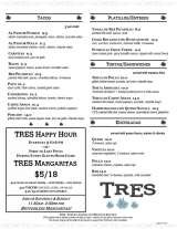 Pricelists of Tres Agaves Restaurant - San Francisco