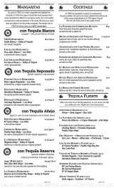Pricelists of Tres Agaves Restaurant - Roseville