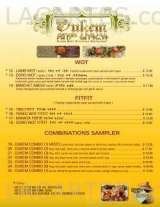 Pricelists of Dukem Ethiopian Restaurant
