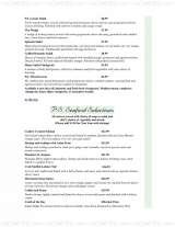 Pricelists of P, S. Restaurant & Luxury Lounge - NY