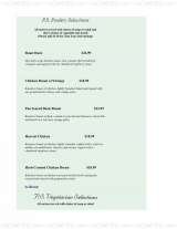 Pricelists of P, S. Restaurant & Luxury Lounge - NY