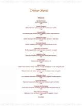 Pricelists of Graziella's Italian Restaurant - NY