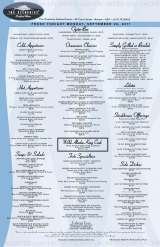 Pricelists of The Oceanaire Seafood Room