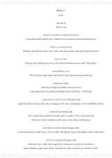 Pricelists of Mezzalira Restaurant