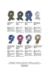 Pricelists of Besos Scarves - Scarves, wraps and sarongs from Scandinavia