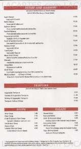 Pricelists of Megumi Japanese Restaurant - FL
