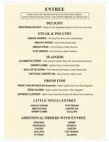 Pricelists of Tokyo Bay Japanese Steakhouse & Sushi - FL