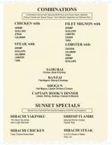Menus & Prices, Tokyo Bay Japanese Steakhouse & Sushi - FL, Bonita Springs