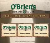 O'Brien's Irish Pub & Grill - Brandon, FL, Brandon