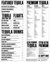 Pricelists of TnT Tacos and Tequila