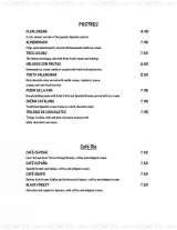 Pricelists of Ceviche Tapas Bar & Restaurant - Orlando, FL