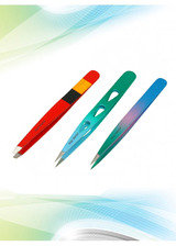 Eyebrow Tweezers Colour coated Wet Metal - Manufacturers of beauty Care Instruments 82, Quaid-e-Azam Road 