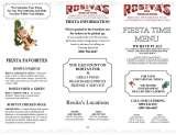 Pricelists of Rositas Fine Mexican Food