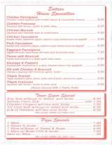 Pricelists of Tower Pizza Restaurant - FL
