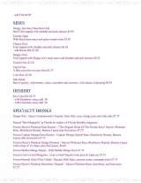 Pricelists of Sloppy Joe's Bar and Restaurant - Key West, FL