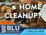 Dumpster Rental for House Cleanout, Blu Dumpster Rental, St. Clair Shores
