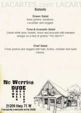 Menus & Prices, Down Under Deli & Eatery, Spicewood