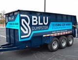 Dumpster Rental Rubber Wheel Dumpster Blu Dumpster Rental 11 N. Plaza Boulevard, #389 