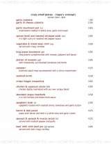 Pricelists of Simply Red Restaurant & Bar