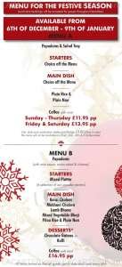 Menus & Prices, Shalimar Indian Cuisine, West Bromwich