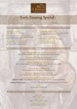 Pricelists of Il Forno Italian Restaurant