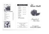 Pricelists of The Blue Ball Inn