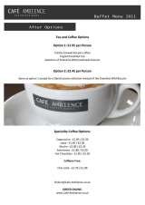 Pricelists of Cafe Ambience