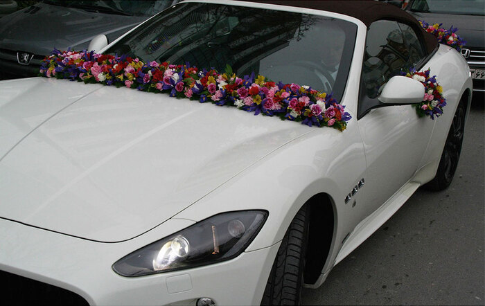 Tropical Wedding Arrangement Car Arrangements of The Flower Patch 1592 Bayview Ave - Photo 1 of 2