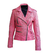 Women's Pink Leather Jacket Bomber Leather Jackets 3050 patterson fork road 