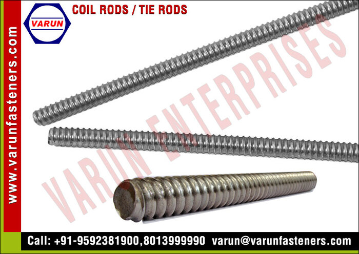 Coil Rods / Tie Rods manufacturers exporters suppliers in India Punjab Ludhiana http://www.varunfasteners.com Mb: +91-9592381900, 8013999990<br />
 New Album of VARUN ENTERPRISES 826, Besides Chopra Autos, Gaushalla Road, Harbans Pura, Ludhiana - 141013. Punjab ( INDIA ) - Photo 2 of 18