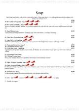 Pricelists of Dalchini Restaurants