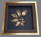 Family Hand Casts frame. 