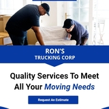 residential moving, Ron's Trucking Corp, Yonkers