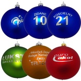  Custom Baubles. Christmas balls with logo 