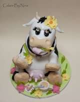Betsy the 2ft edible quirky cow Cake by Nina 23 Brackendale Road 