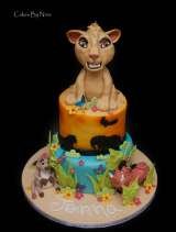 Completely edible Lion King Cake 