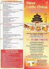 Pricelists of Little China Chinese Takeaway Willington