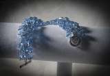 Sparkle N' Shine Bracelet - 70 blue abacus crystals - 8