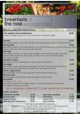 Pricelists of The Rose and Crown Hotel