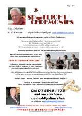 Pricelists of Spotlight Ceremonies - Pat Slee Celebrant