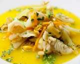 Poached British Isles seafood in a saffron broth The Penny Black Restaurant & Bar 212 Fulham Road Chelsea 