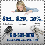  Locksmiths Santee CA 9430 Cuyamaca St 